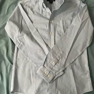 Brooks Brothers White Button Down Shirt Long Sleeve Cotton